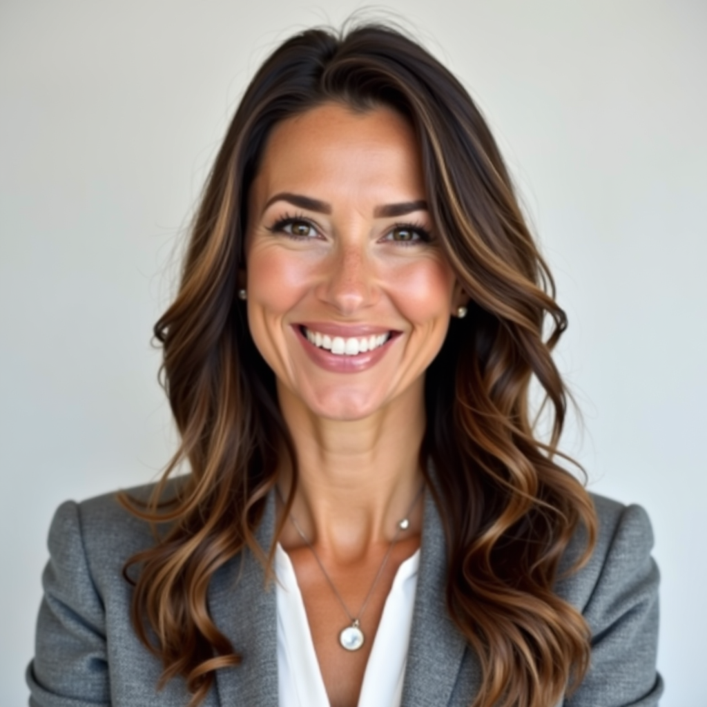 Elena Rossi, fondatrice e direttrice editoriale di Skinaura, donna professionale con capelli castani e sorriso accogliente